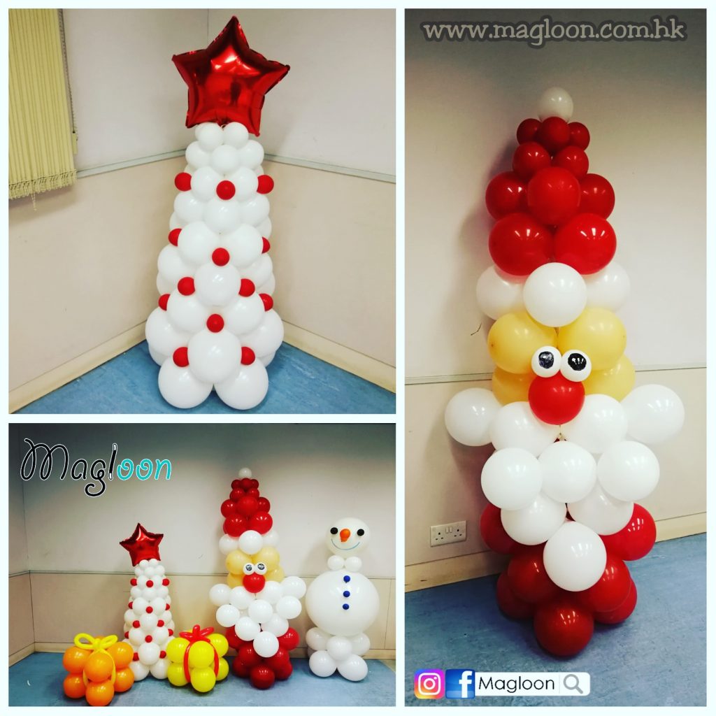 聖誕氣球柱 Christmas Arch